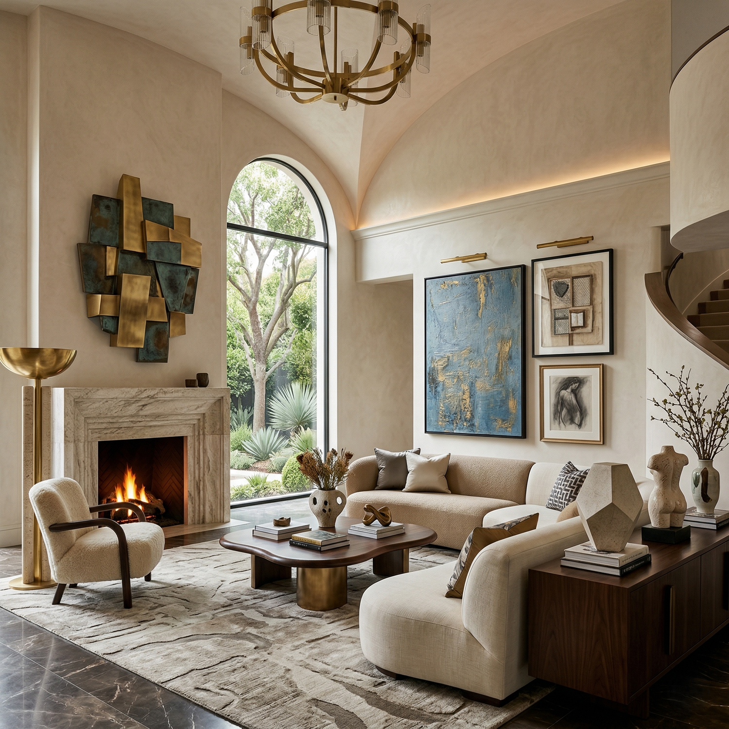 The Great Room: Sculptural Statements & Artful Accents