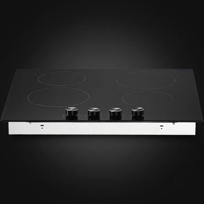 24-Inch Built-In Electric Cooktop, 4-Burner Glass Ceramic Radiant Stovetop