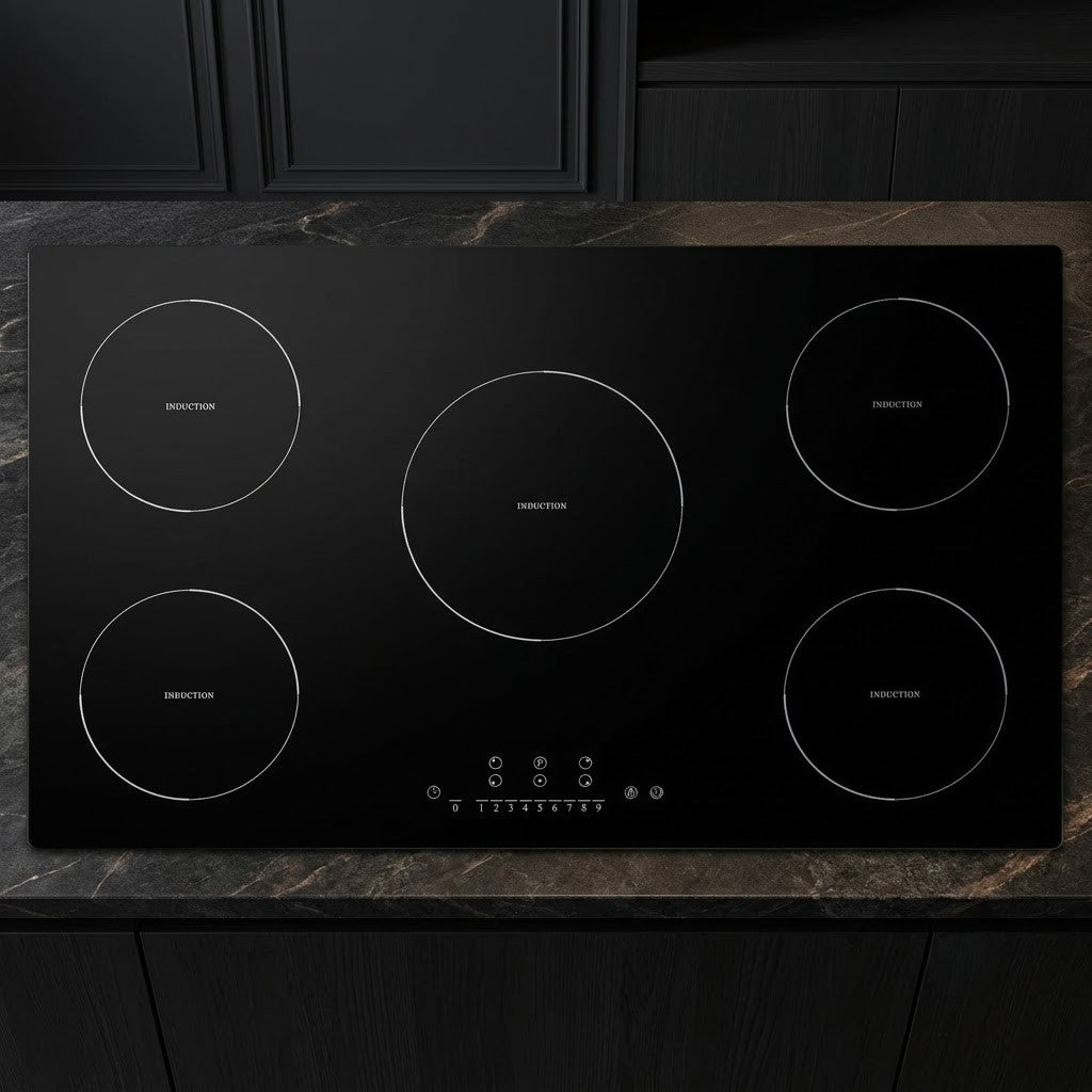 36-Inch 9200W 5 Burner Electric Built-In Induction Cooktop