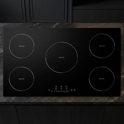 36-Inch 9200W 5 Burner Electric Built-In Induction Cooktop