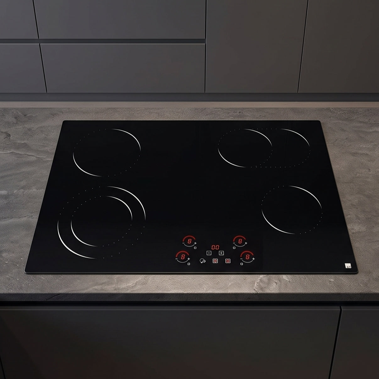 30" Built-In Electric Radiant Cooktop | 4-Burner 7200W Glass Stove