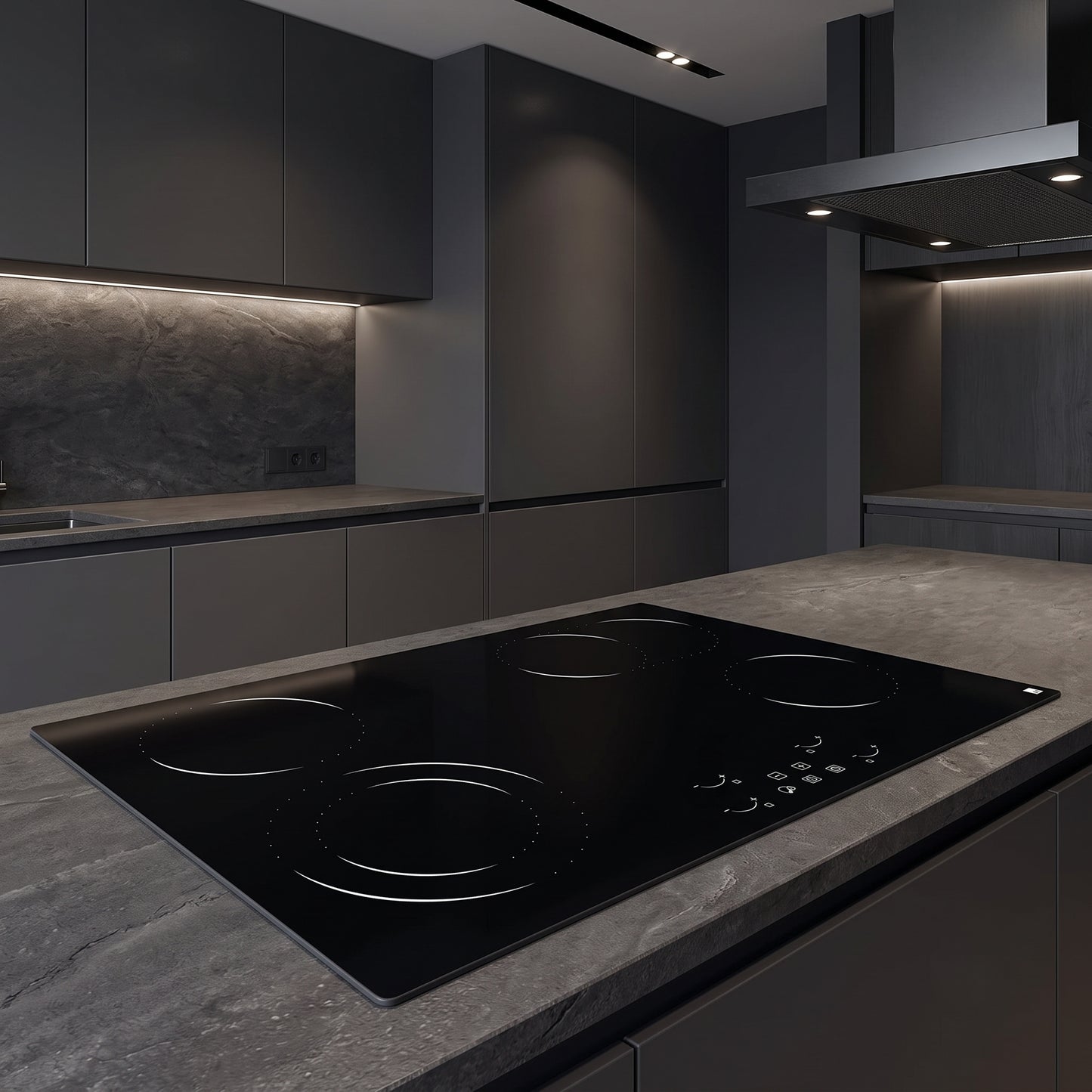30" Built-In Electric Radiant Cooktop | 4-Burner 7200W Glass Stove