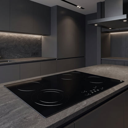 30" Built-In Electric Radiant Cooktop | 4-Burner 7200W Glass Stove