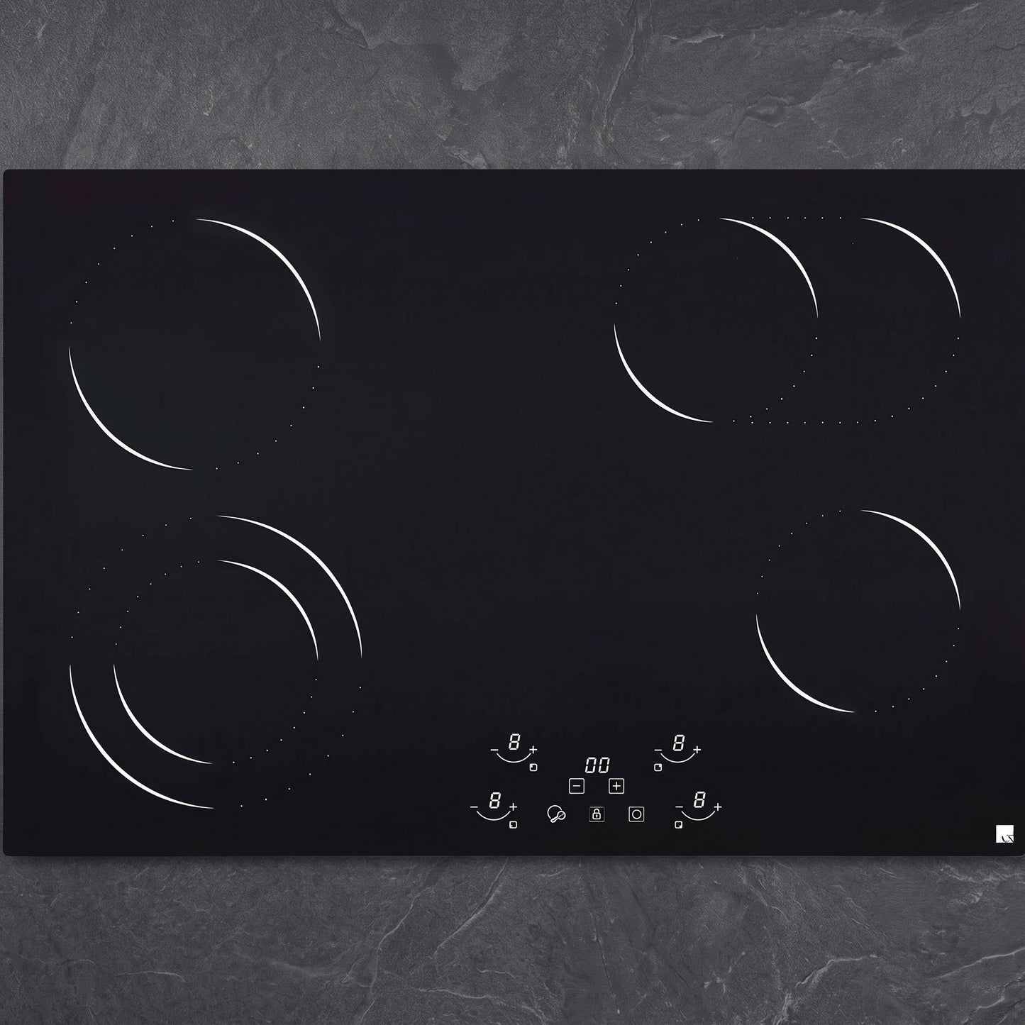 30" Built-In Electric Radiant Cooktop | 4-Burner 7200W Glass Stove