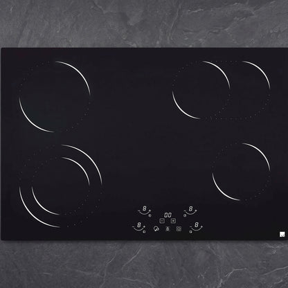 30" Built-In Electric Radiant Cooktop | 4-Burner 7200W Glass Stove