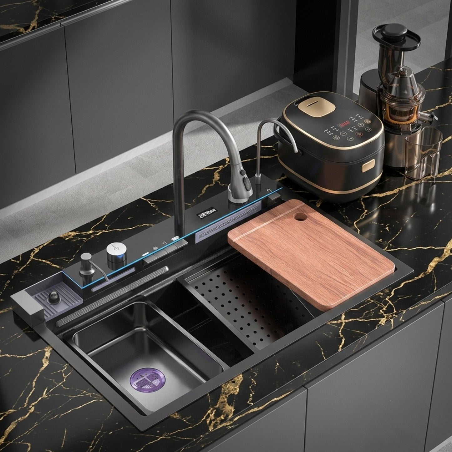 Smart Stainless Steel Kitchen Sink Set