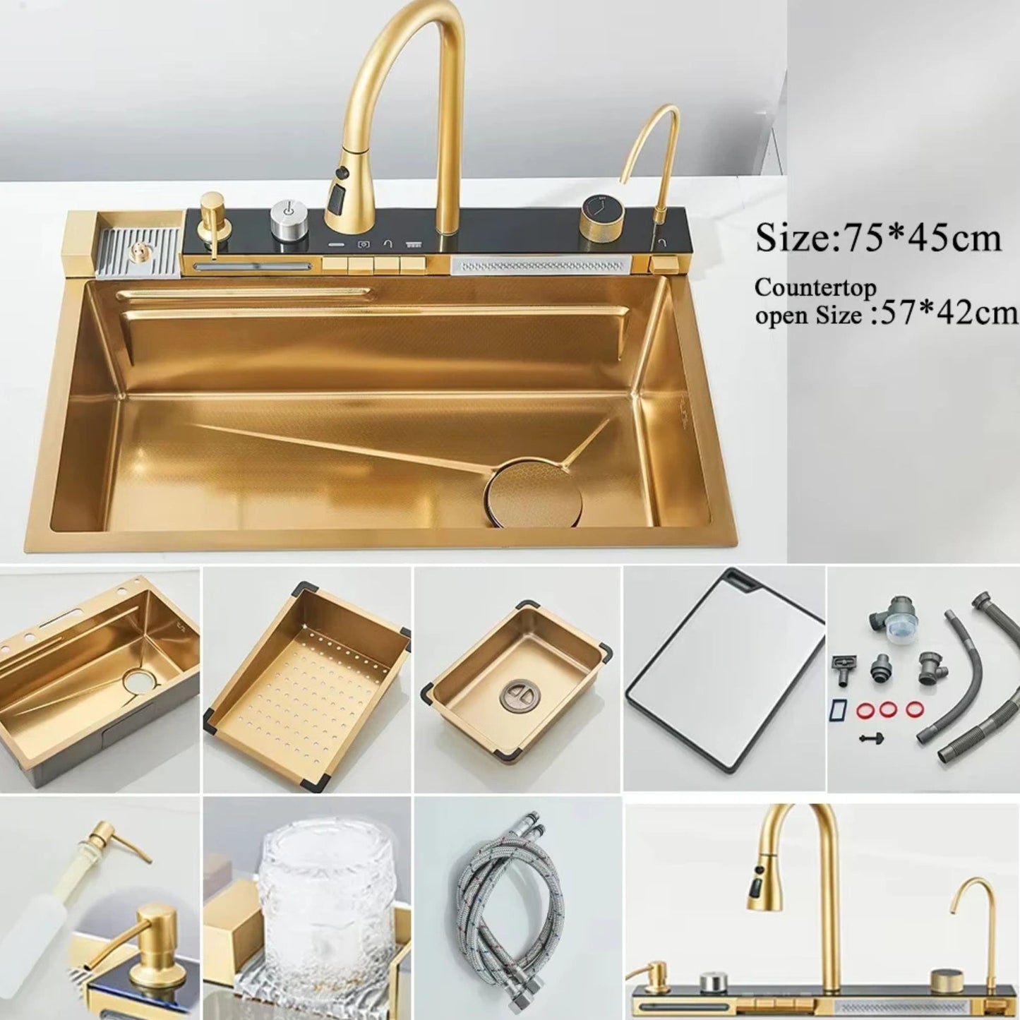 Smart Stainless Steel Kitchen Sink Set