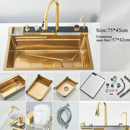 Smart Stainless Steel Kitchen Sink Set