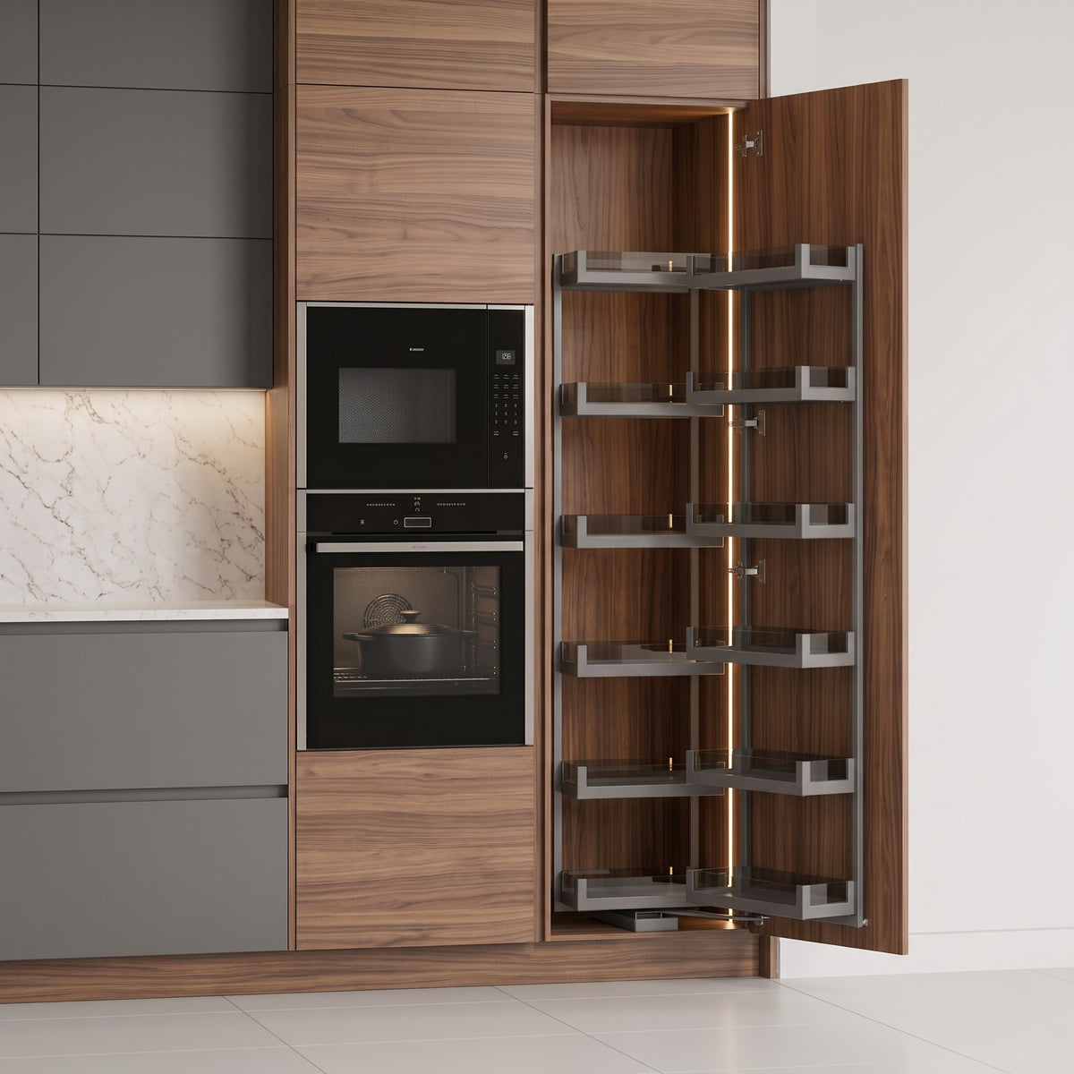 Aeltera Premium Soft-Close Pull-Out Kitchen Pantry Organizer