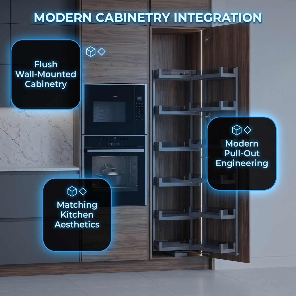 Aeltera Premium Soft-Close Pull-Out Kitchen Pantry Organizer