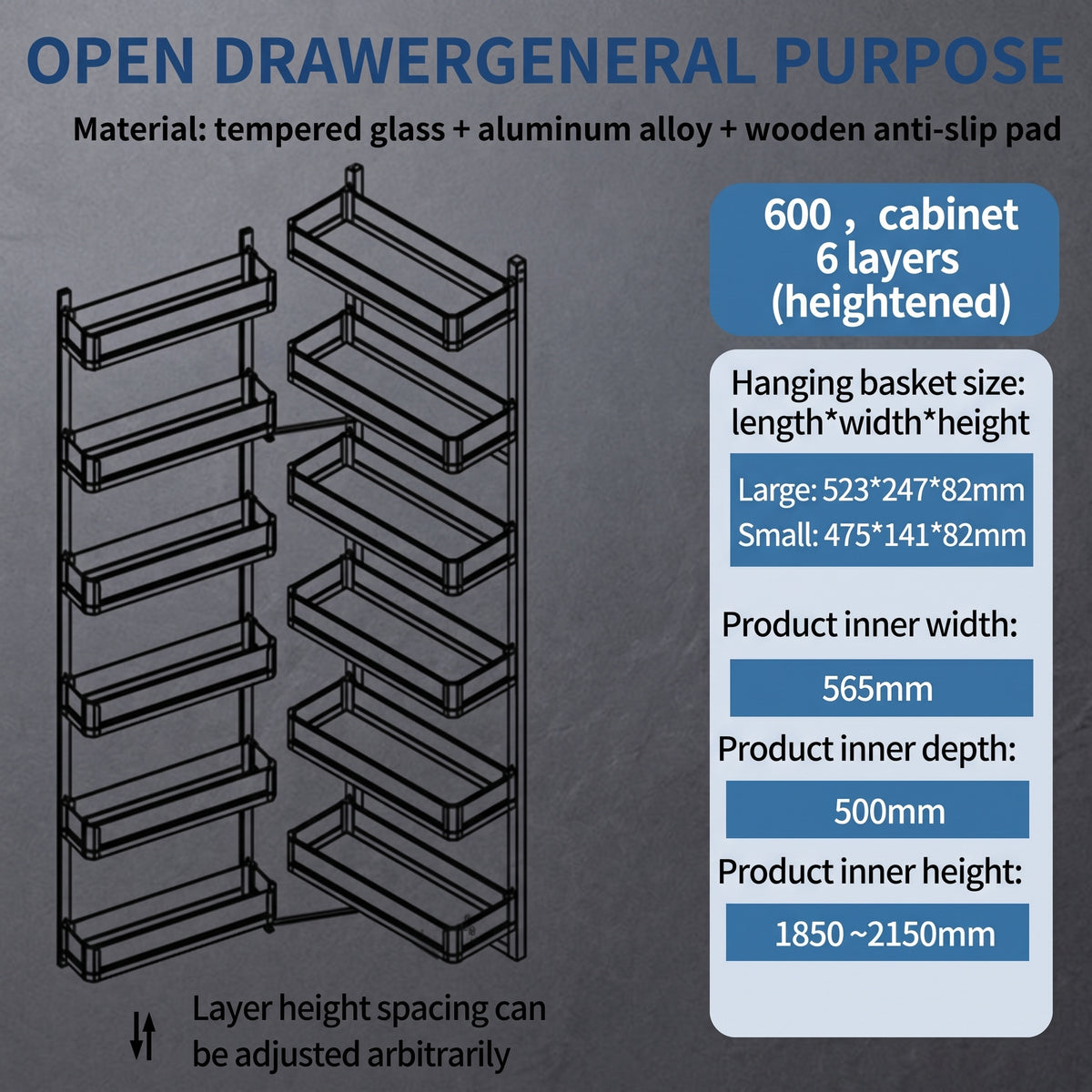 Aeltera Premium Soft-Close Pull-Out Kitchen Pantry Organizer