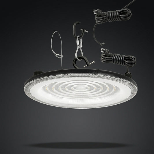2-Piece Dimmable LED High Bay Garage Light