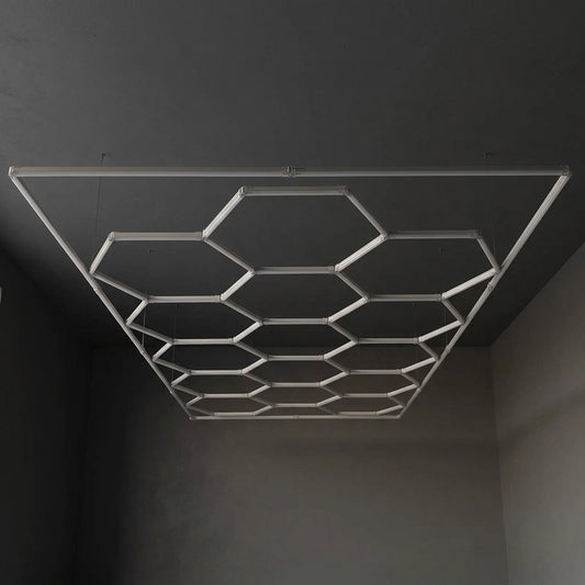 Ultra-Bright Hexagon LED Garage Light Grid (66,300 LM)