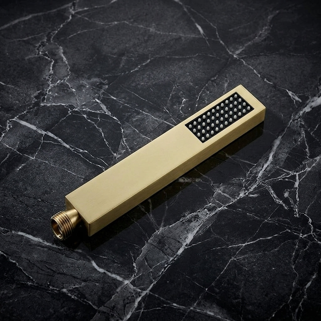 Modern Luxury Brushed Gold Thermostatic Digital Shower System