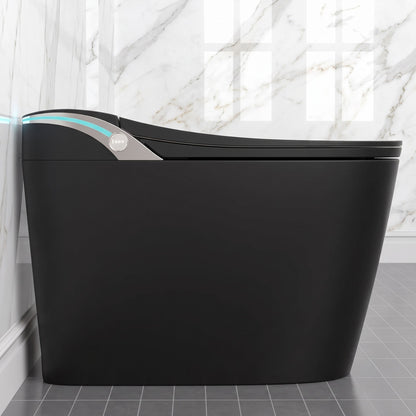 Luxury  Smart Toilet with Integrated Bidet – Heated Seat, Instant Warm Air Dryer & Auto-Clean Dual Siphon Flush