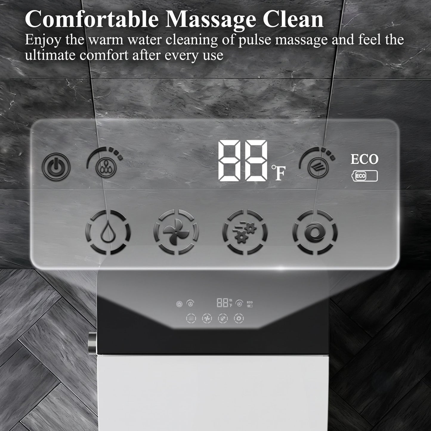 Luxury Smart Toilet with Tankless Bidet & Auto Open Lid