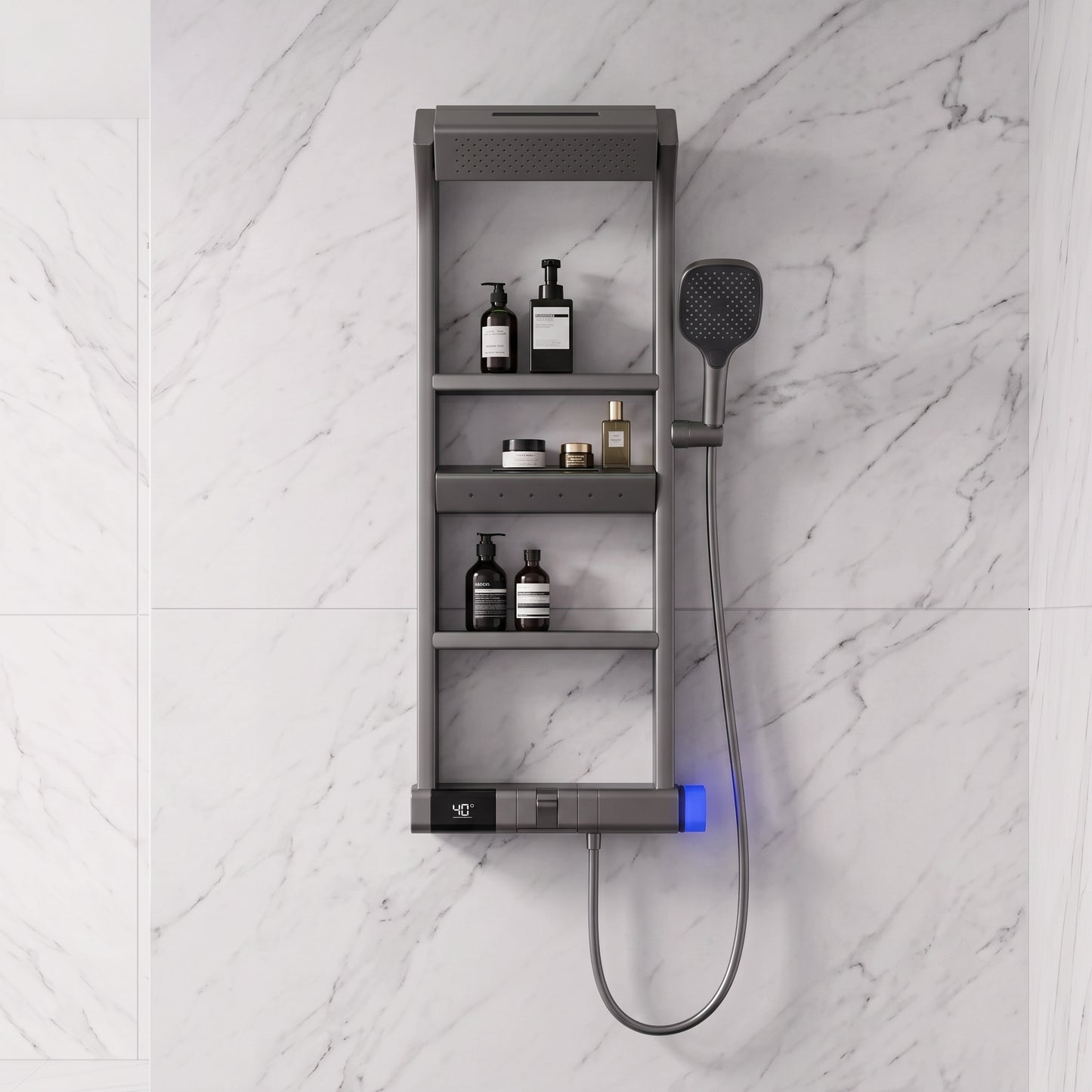 Wall Mounted Steel Spa Rainfall Shower System