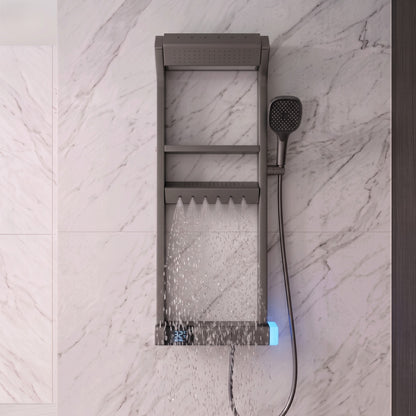 Wall Mounted Steel Spa Rainfall Shower System