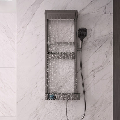 Wall Mounted Steel Spa Rainfall Shower System