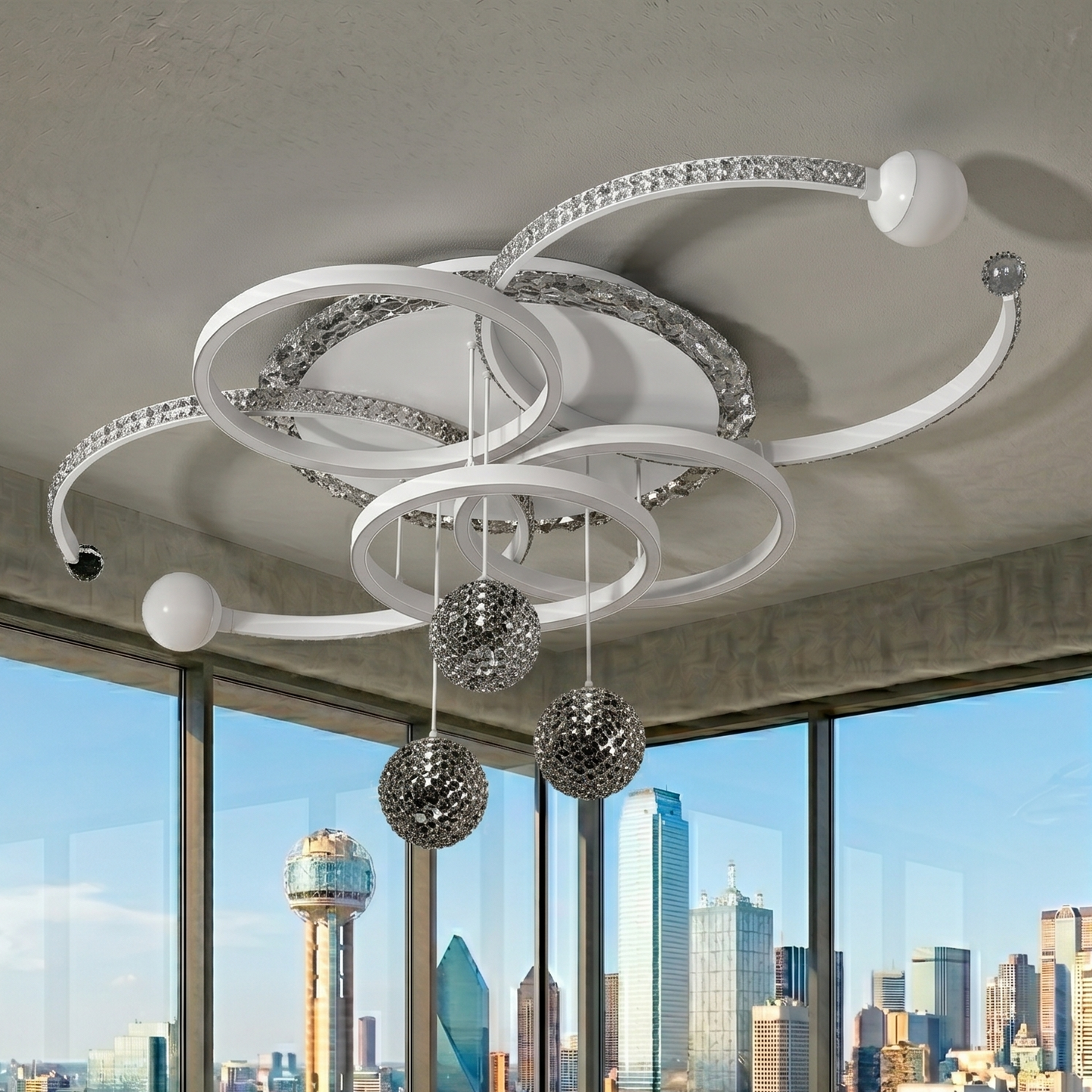 Modern Contemporary Layered Starlight Mood Lighting Chandelier