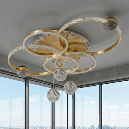 Modern Contemporary Layered Starlight Mood Lighting Chandelier