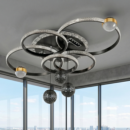 Modern Contemporary Layered Starlight Mood Lighting Chandelier