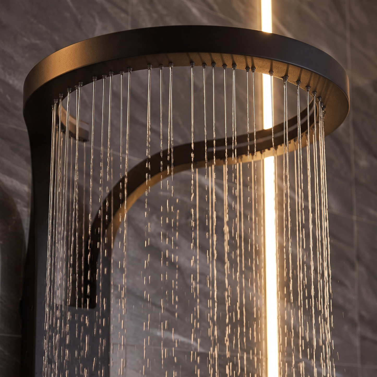 Modern Rainfall Shower System | Wall Mounted High-Pressure Set