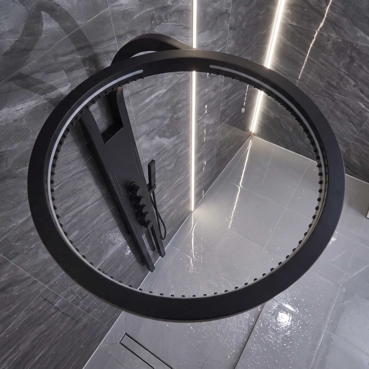 Modern Rainfall Shower System | Wall Mounted High-Pressure Set