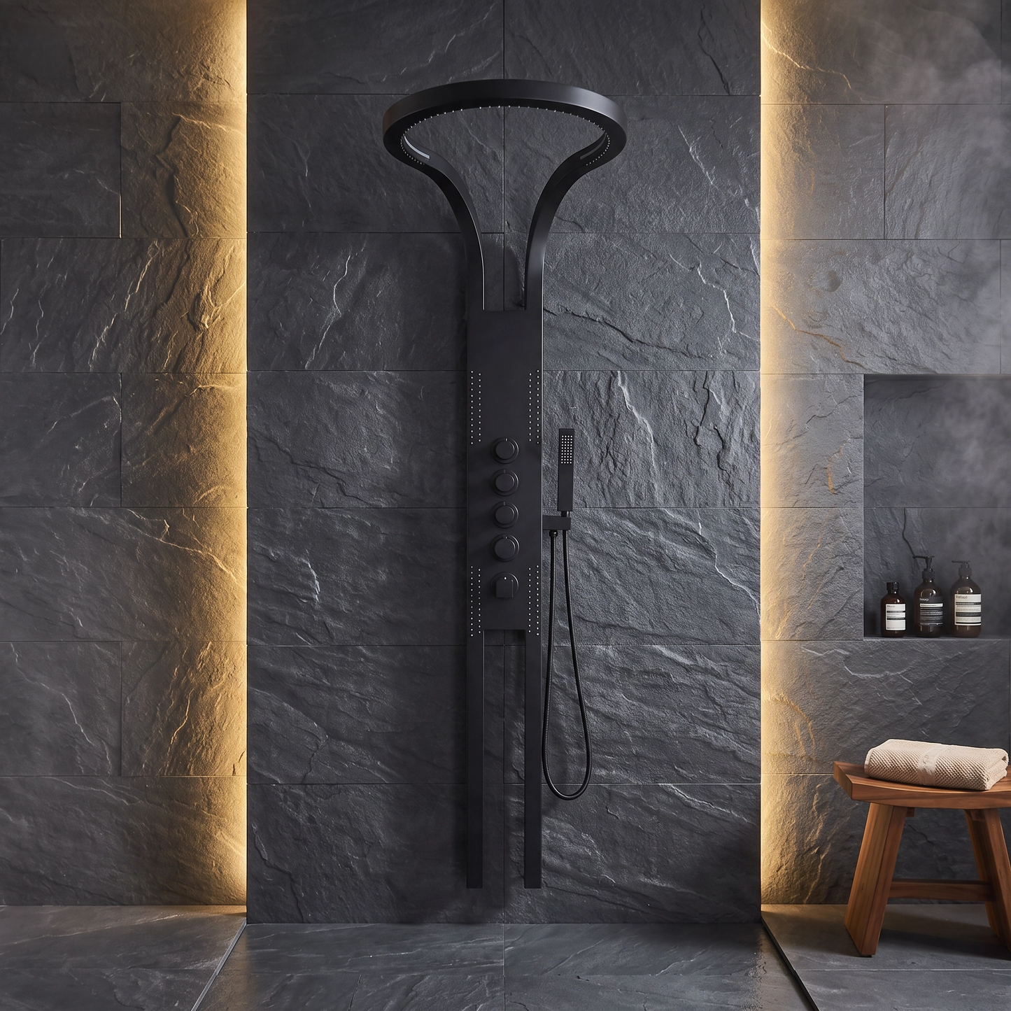 Modern Rainfall Shower System | Wall Mounted High-Pressure Set