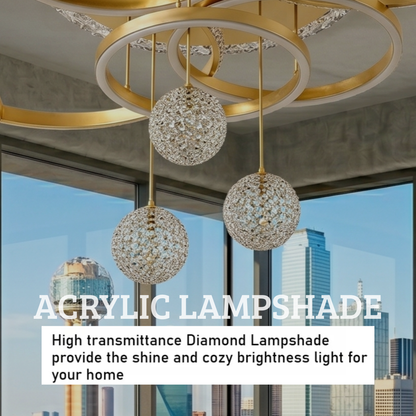 Modern Contemporary Layered Starlight Mood Lighting Chandelier