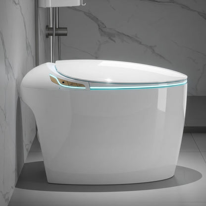 Smart Oval Shaped Bidet Toilet | Auto Open/Flush, 3-Level Heated Seat, Self-Cleaning Nozzle