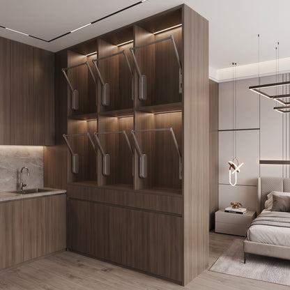 Smart Electric Wardrobe Lift | Motorized Pull-Down Closet Rod | Æltera