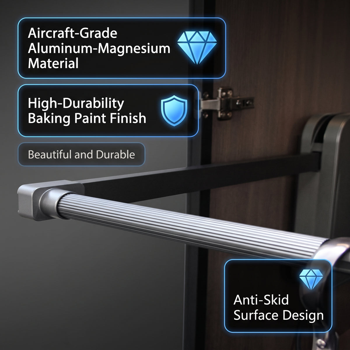 Smart Electric Wardrobe Lift | Motorized Pull-Down Closet Rod | Æltera