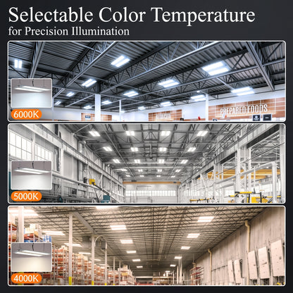 2-Piece Linear LED High Bay Garage Light