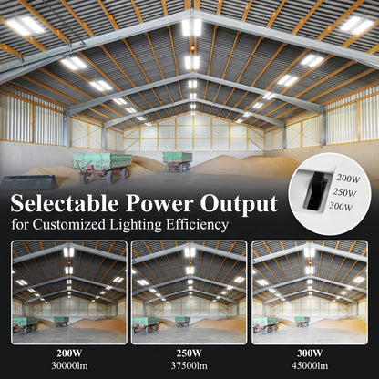 2-Piece Linear LED High Bay Garage Light