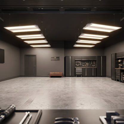 2-Piece Linear LED High Bay Garage Light